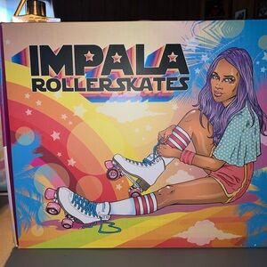 Impala Roller Skates with Leopard Design